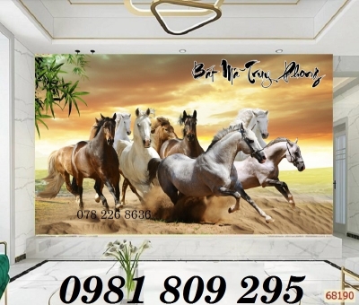 Mã đáo thành công - tranh gạch 3d ngựa ốp tường