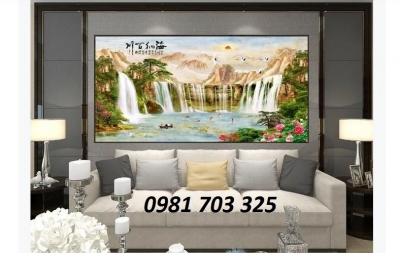 Gạch tranh 3D phong cảnh ốp tường