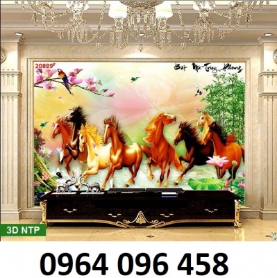 Tranh gạch 3d trang trí phòng khách đẹp - SLK90