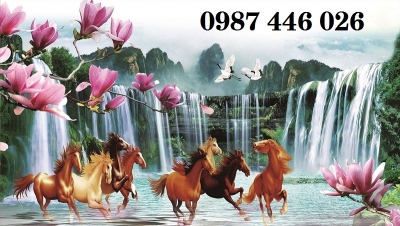 Tranh gạch men mã đáo thành công HP92833