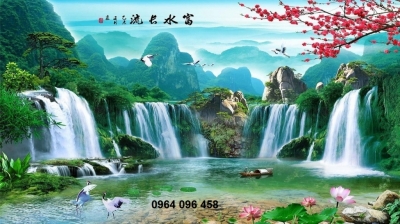 gạch tranh phong cảnh 3d - 68AQ