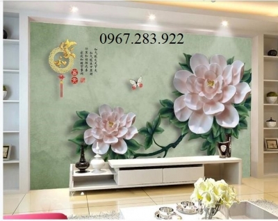 Gạch ốp tường hoa trang  trí