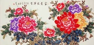 Gạch tranh phong hủy hoa mẫu đơn 3d - LCFV3