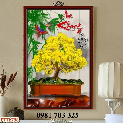 Gạch tranh hoa mai 3D đẹp