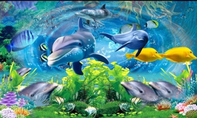 Tranh gạch 3d phòng tắm - HBBN7