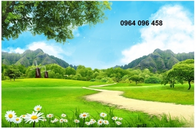 Tranh cảnh đồng quê tranh gạch 3d cảnh đồng quê - 324XC