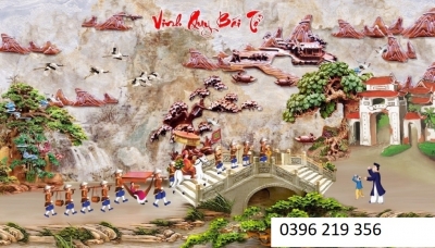 Tranh gạch đẹp vinh quy bái tổ