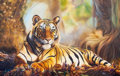 Gạch tranh 3d con hổ - 9432X