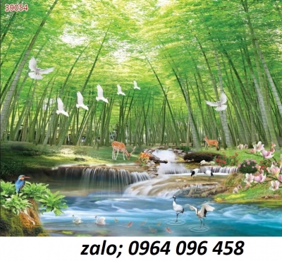 Tranh tre trúc 3d - tranh gạch 3d tre trúc - FCX21
