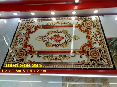 Gạch thảm nền phòng kháchkích thước 1,6x2,4m UP3654