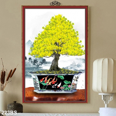Hoa mai vàng - gạch tranh ốp tường