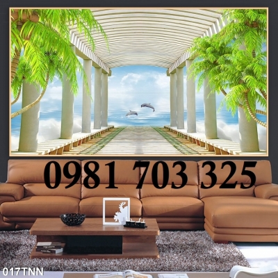 Tranh gạch 3d trang trí phong cảnh