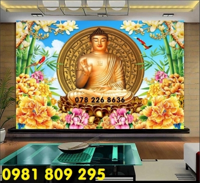 Tranh gạch phật  3d - gạch tranh 3d Đức Phật
