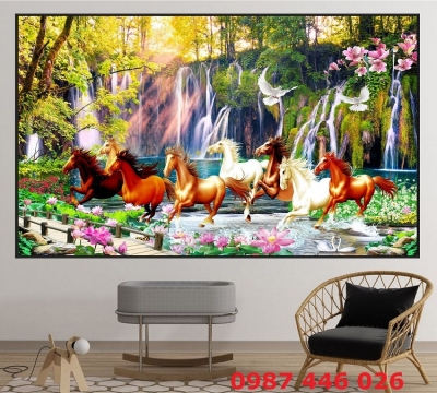 Tranh gach mã đáo thành công HP025333