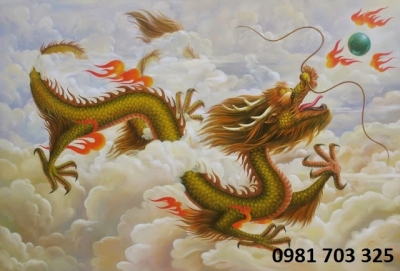 Tranh rồng- tranh gạch men 3D