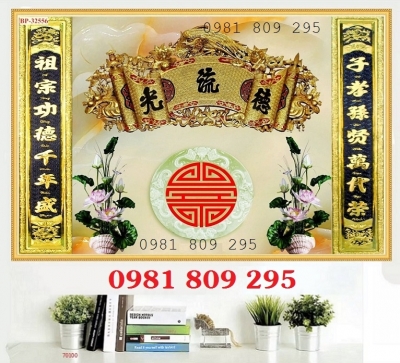 Gạch 3d phòng thờ , tranh gạch men