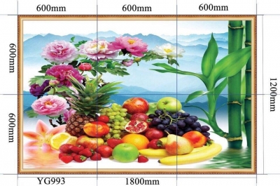 Tranh gạch men phòng bếp