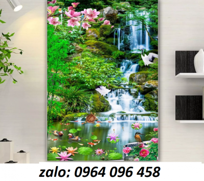 Gạch tranh 3d ốp tường khổ đứng - CNB8