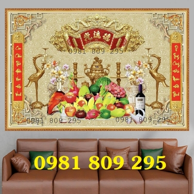 Gạch 3d ốp tường , tranh phòng thờ