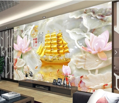 tranh gạch thuyền buồm 3d - SBN44