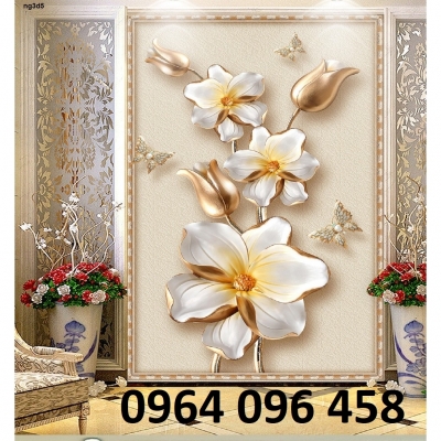 Tranh gạch 3d dán tường phòng khách - XC43