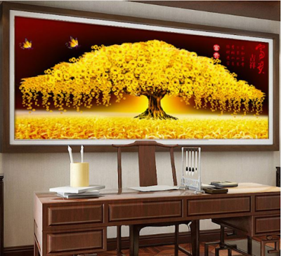 Tranh gạch cây kim tiền