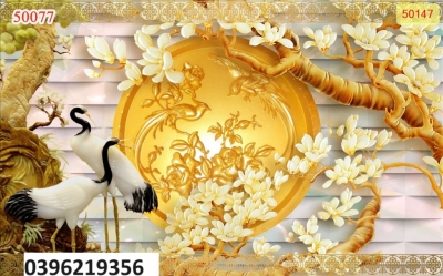 Tranh tùng hạc treo tường đẹp