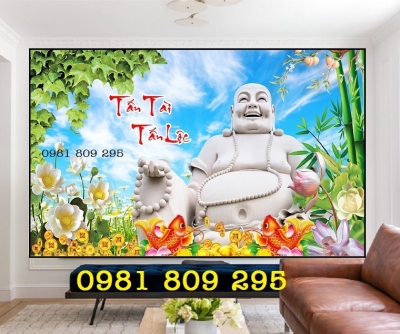 Tranh thần tài - tranh gạch 3d trang trí