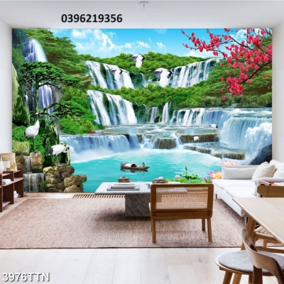 Tranh thác nước trang trí