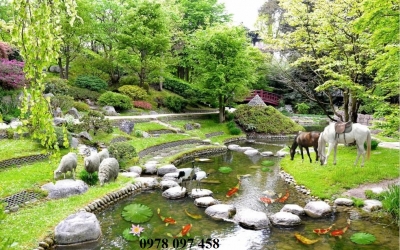 Gạch tranh 3D phòng khách