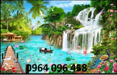 Tranh cảnh đồng quê - tranh gạch 3d ốp tường - HGCV43