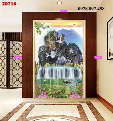 Trang trí phòng khách - tranh gạch men