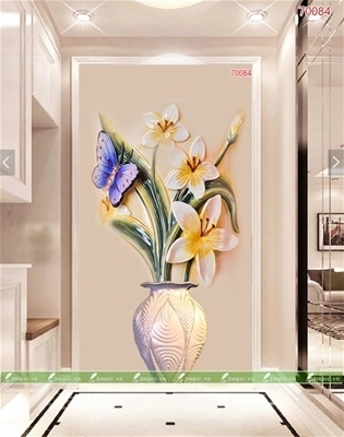 tranh gạch 3d phong thủy mệnh kim - FBN77