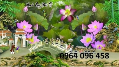 Tranh gạch 3d vinh quy bái tổ - XNV32