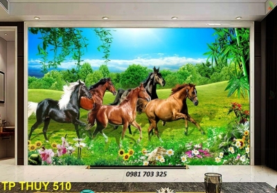 tranh 3D phong thủy mã đáo thành công