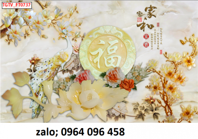 Tranh gạch 3d hoa sứ ngọc - CNBNN95