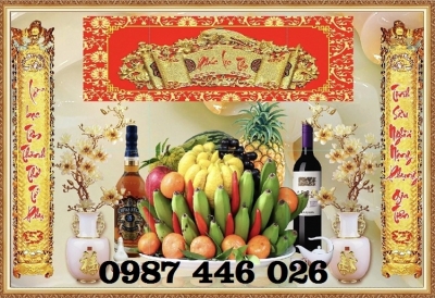 Gạch tranh ban thờ, tranh gạch men tường