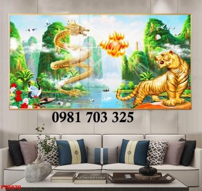 Tranh gạch 3d hổ sơn lâm