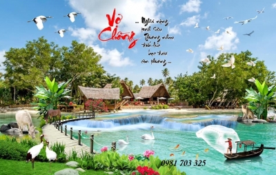 Tranh gạch 3D phòng khách