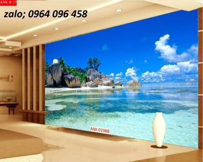 Tranh gạch 3d phong cảnh biển - DS2