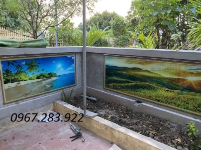 Tranh phòng khách 3d- tranh gạch men