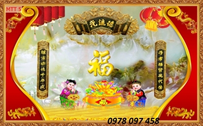 Tranh phòng thờ - gạch tranh 3D