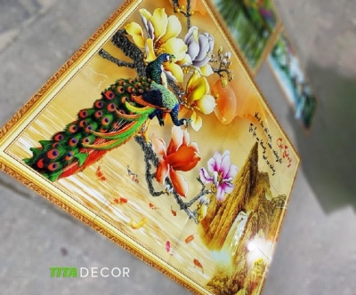 Tranh gạch 3d - gạch tranh 3d trang trí phòng khách - KDSX32