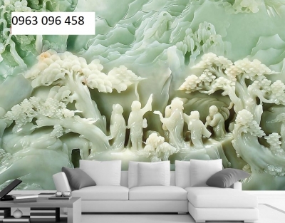Tranh gạch 3d sứ ngọc - HSXC43