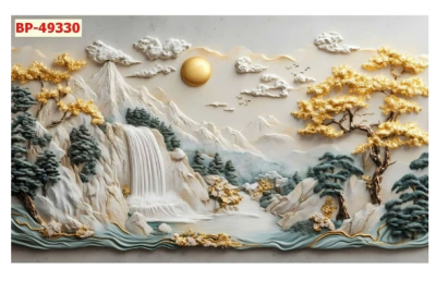 Tranh gạch 3d trang trí phòng khách - BNM84