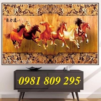Gạch 3d ngựa - tranh gạch mã đáo thành công 3d