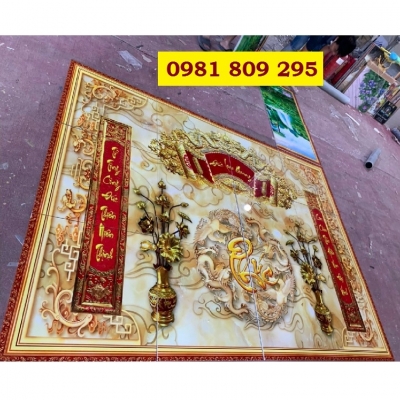 Gạch trang trí 3d ban thờ  chữ phúc