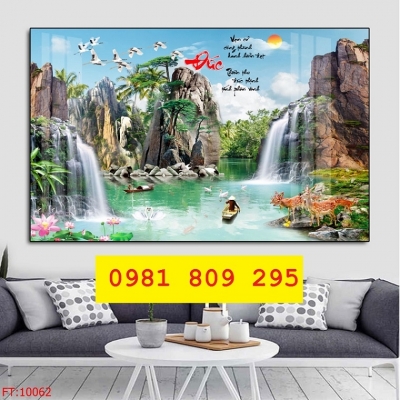 Tranh thiên nhiên phong cảnh - gạch tranh 3d