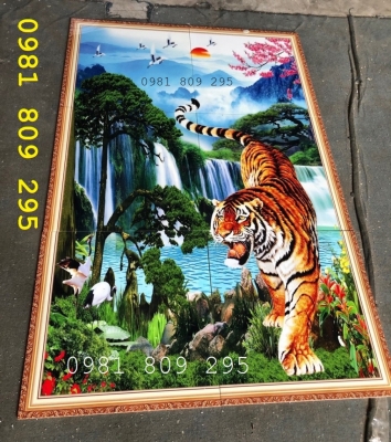 Tranh hổ - tranh gạch 3d con hổ