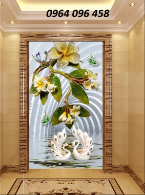 Tranh gạch 3d ốp tường hành lang - sảnh - KNB76